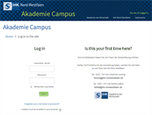 Tablet Screenshot of campus.ihk-bildung.de