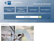 Tablet Screenshot of ihk-bildung.de